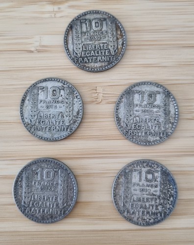 Lot pieces 10 francs - lot,