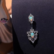 Broche Pin Dentelle Serti CZ