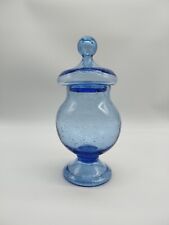 Bonbonnière Biot Coloris Bleu Verre Soufflé Verrerie De Biot