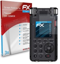 atFoliX 3x Protecteur d'écran pour Tascam DR-100MKIII clair