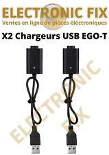 X2 Chargeurs USB pour Ego-T cigarette électronique sans nicotine et sans liquide