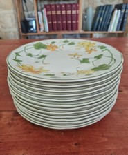 Lot de 13 assiettes Geranium