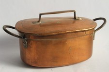 Ancienne daubière en cuivre casserole cuisine (40157)