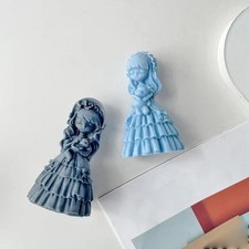 Fille Bougie Moule Silicone Mignon Petit Princesse Poupée Plâtre Résine Soap