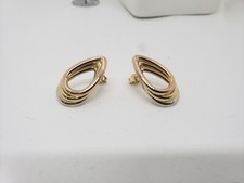 Boucles D'Oreilles Bouton Or