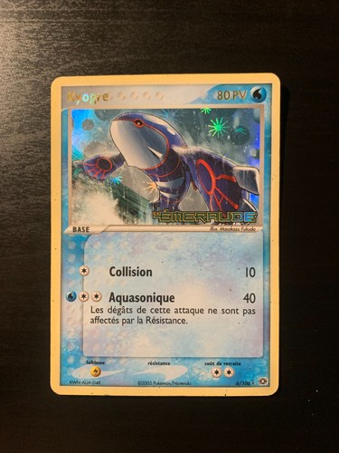 Carte pokémon kyogre 6 - carte, 6/106
