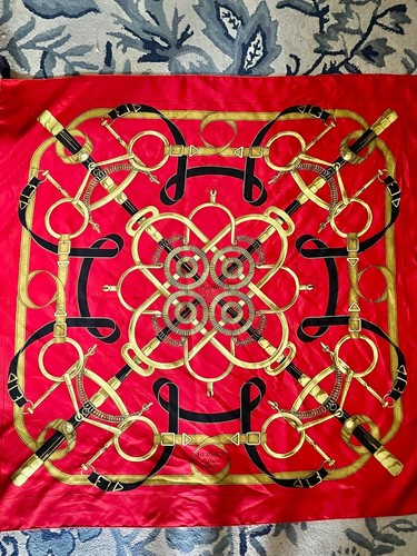 Hermes scarf eperon 90cm - d'or,