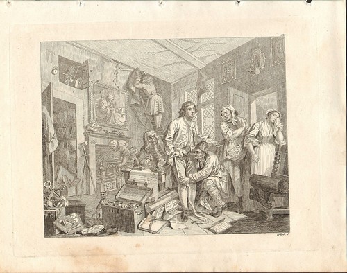 1818 hogarth géorgien cuivre - 1818,