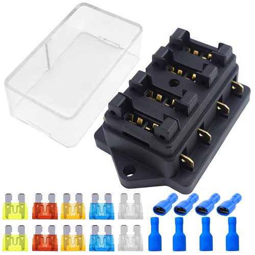 Voies boîte fusibles 12v - boîte, À