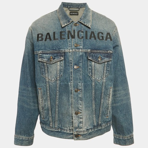 Veste oversize denim brodé - oversize,