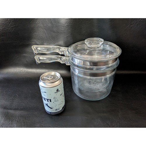 Pyrex vintage flameware double - vintage,