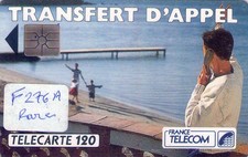 Télécarte à puce F276A Transfert d'appel Gem Nickel 120u assez rare