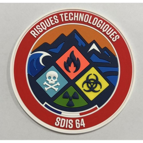 Ecussons pompiers risques - ecussons,