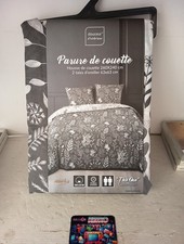 Parure de Lit 3 Pièces "Suzanne" 260x240cm Anthracite