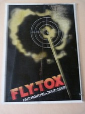 ANCIENNE PUBLICITE CARTONNEE INSECTICIDE FLYTOX