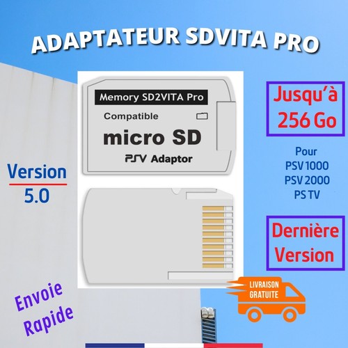 Adaptateur sd2 vita pro - pro, pour