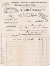 75 PARIS horloger VENOT FRERES