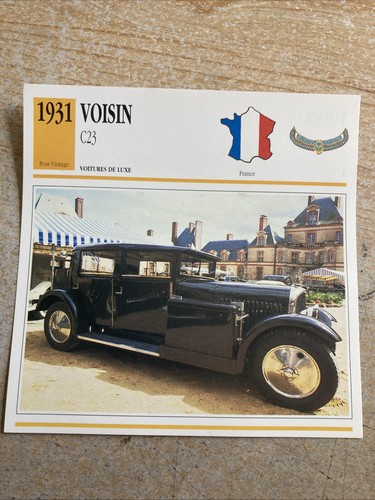 Voisin c23 1931 carte - c23,