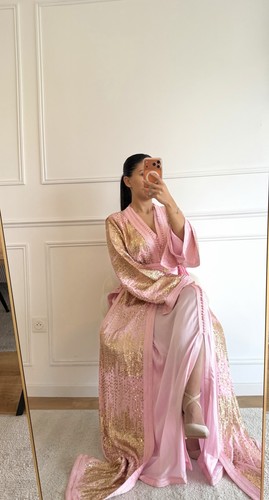 Takchita sequin rose poudré - takchita,