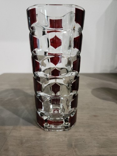 Ruby red crystal - red, art