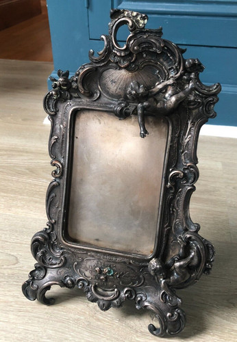 Ancien grand cadre métal - grand,
