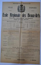 Ancienne Affiche Ecole des