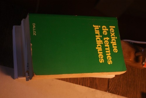 Lexique termes juridiques - de,