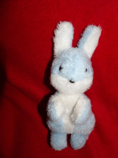 Doudou Boulgom Peluche Lapin Bleu et  Blanc  24 cm