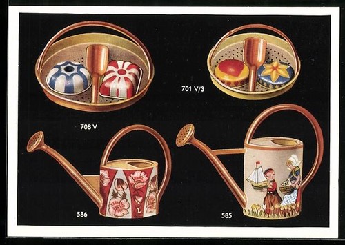 Carte postale jouets tôle - carte, en