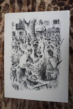 CHRISTIAN DE GASTYNE 1909-1969 TIRAGE MARCHE CROQUIS PROVENCE PROVENCAL 1970 a