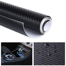 Film Vinyle Carbone 3D Noir adhésif thermoformable autocollant 200 cm x 60 cm