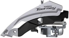 Shimano FD-TY601 Tourney front mech, triple, top swing, dual pull, 63-66, for 48