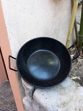 Poêle creuse Acier émaillé 2 Anses Oreilles Paëlla