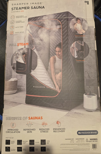 Sharper image steamer sauna - image,