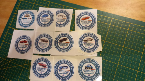 Autocollant alpine suis - autocollant, je