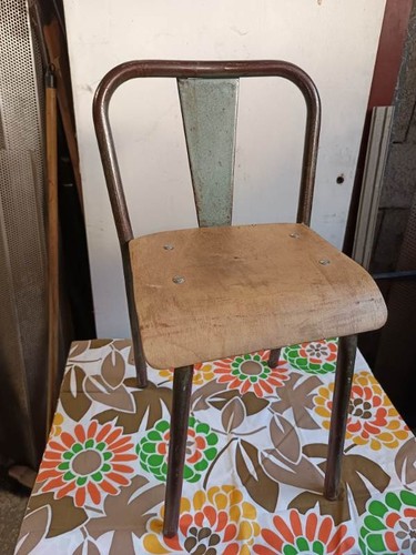 Ancienne chaise enfant tube - chaise,