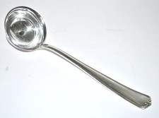 RENEKA Louche en métal argenté vintage moderniste 30cm