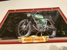 Malaguti 50 Olympique V4 1974 fiche carte moto passion collection édition Atlas
