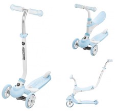 Trottinette Enfant Evolutive Draisienne  5en1 Charge 50KG, Poussoir Repose-pieds