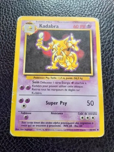 Carte pokemon kadabra - kadabra, 32/102