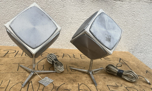 Grundig vintage cube speakers - vintage,