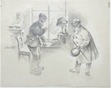 Hans Stubenrauch - Bureau Officiel Munich Salvator Brasserie Dessin Sign. 1910