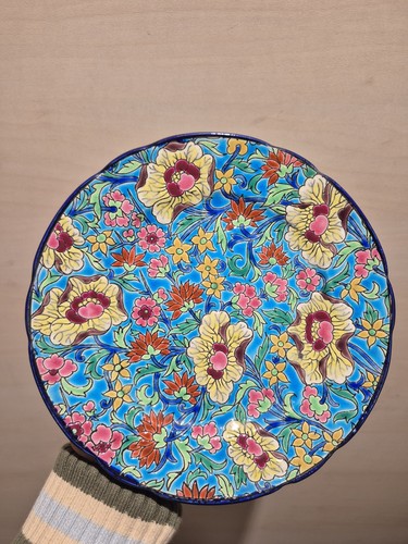 Assiette ancienne émaux - assiette,