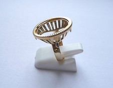 Monture bague pièce or 10