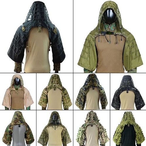 Military sniper ghillie suit - ghillie,