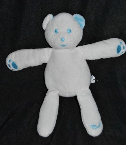 Peluche doudou ours blanc - peluche,