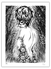 Affiche Lithographie NIK GUERRA Pin-Ups (14) 150ex signé 28,5x38 cm