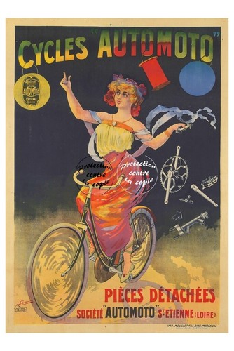 Vélo cycles automoto - automoto, poster