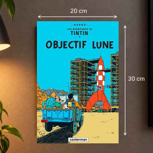 Plaque métal tintin - -,