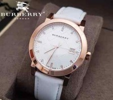 Montre Femme Authentique BURBERRY MADE SUISSE Plaqué or rose avec Date 399,00€